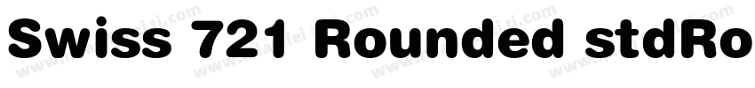 Swiss 721 Rounded stdRounded Black字体转换